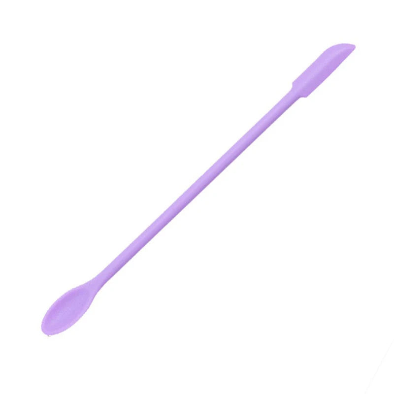 1pc Double-Headed Scraper Silicone Small Tip Spatula Cosmetics Foundation Cream Mini Dig Spoon Makeup Tools Cosmetic