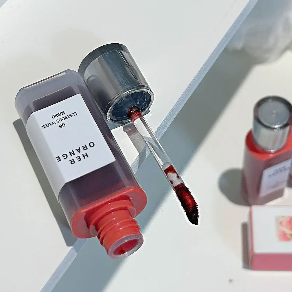 Herorange Hydrating Gloss Lip Tint Watery Texture Plump Glass Lips Long Lasting Non-Dry Dating Daily Makeup