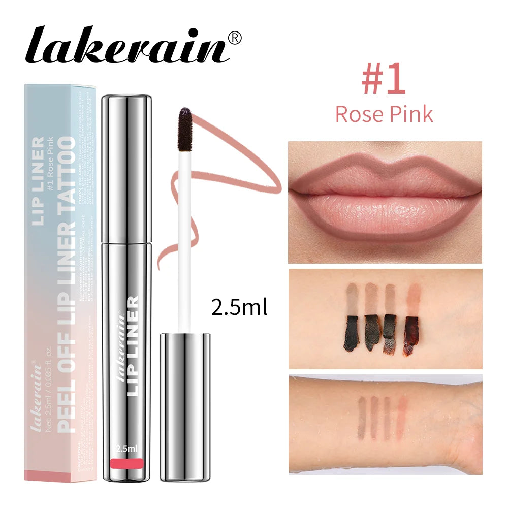 Highly Pigmented Lip Liner Tattoo Matte Peel Off Enhance Lips Lip Liner Lasting Lip Stain Waterproof Transfer-proof Lipstic