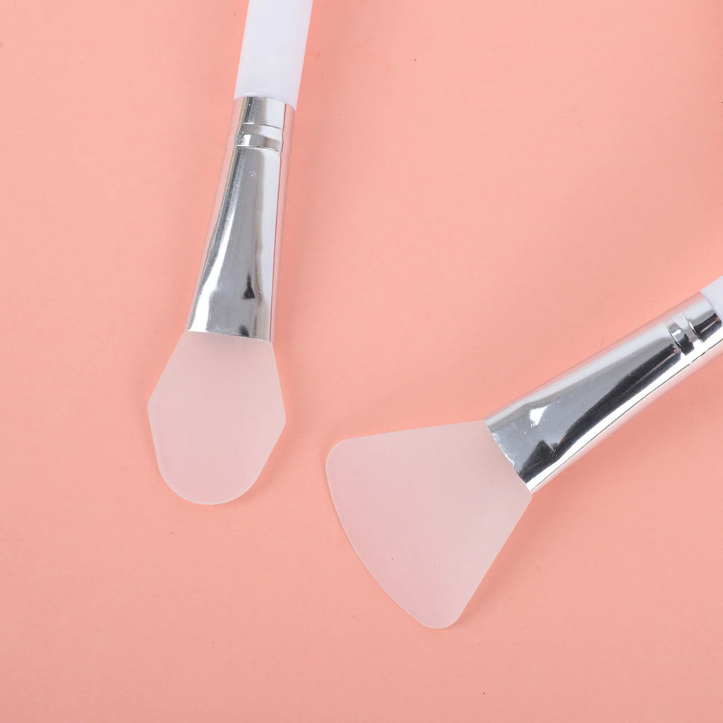 1/3/4pcs Facial Mask Brush Face Mask Applicator Makeup Brushes  Double Ending Soft Bristle Silicone Cleaning Beauty Tools