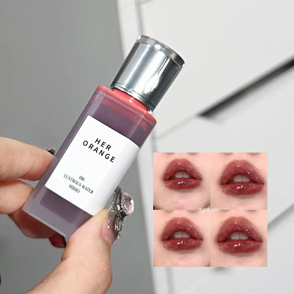 Herorange Hydrating Gloss Lip Tint Watery Texture Plump Glass Lips Long Lasting Non-Dry Dating Daily Makeup