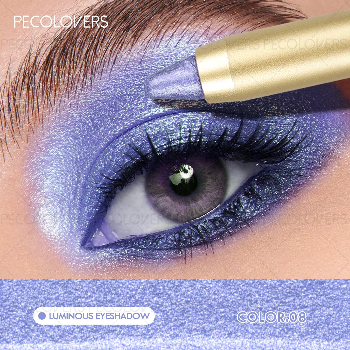 Crayon fard à paupières tube doré — waterproof multi-couleurs