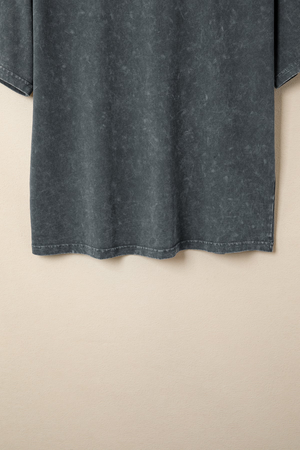 Sachet Pink Solid Color Cotton Mineral Washed Oversize Tee