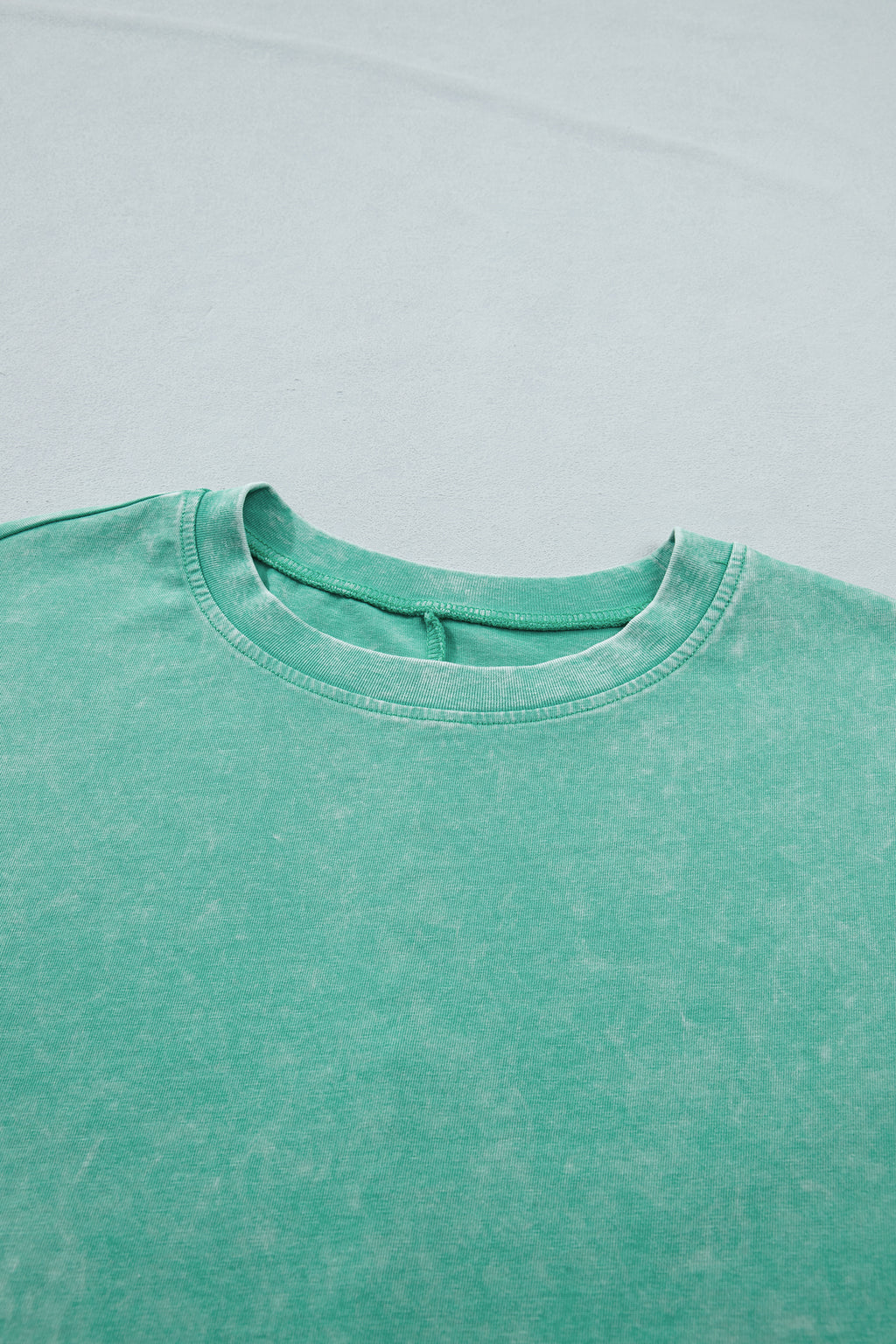 Sachet Pink Solid Color Cotton Mineral Washed Oversize Tee
