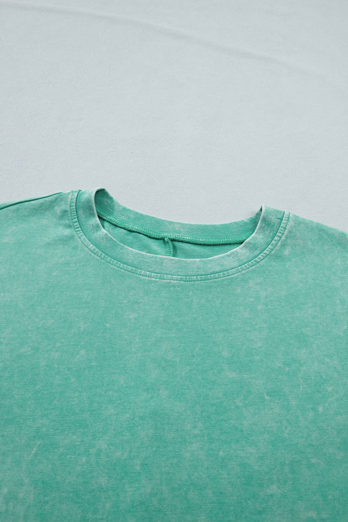 Sachet Pink Solid Color Cotton Mineral Washed Oversize Tee