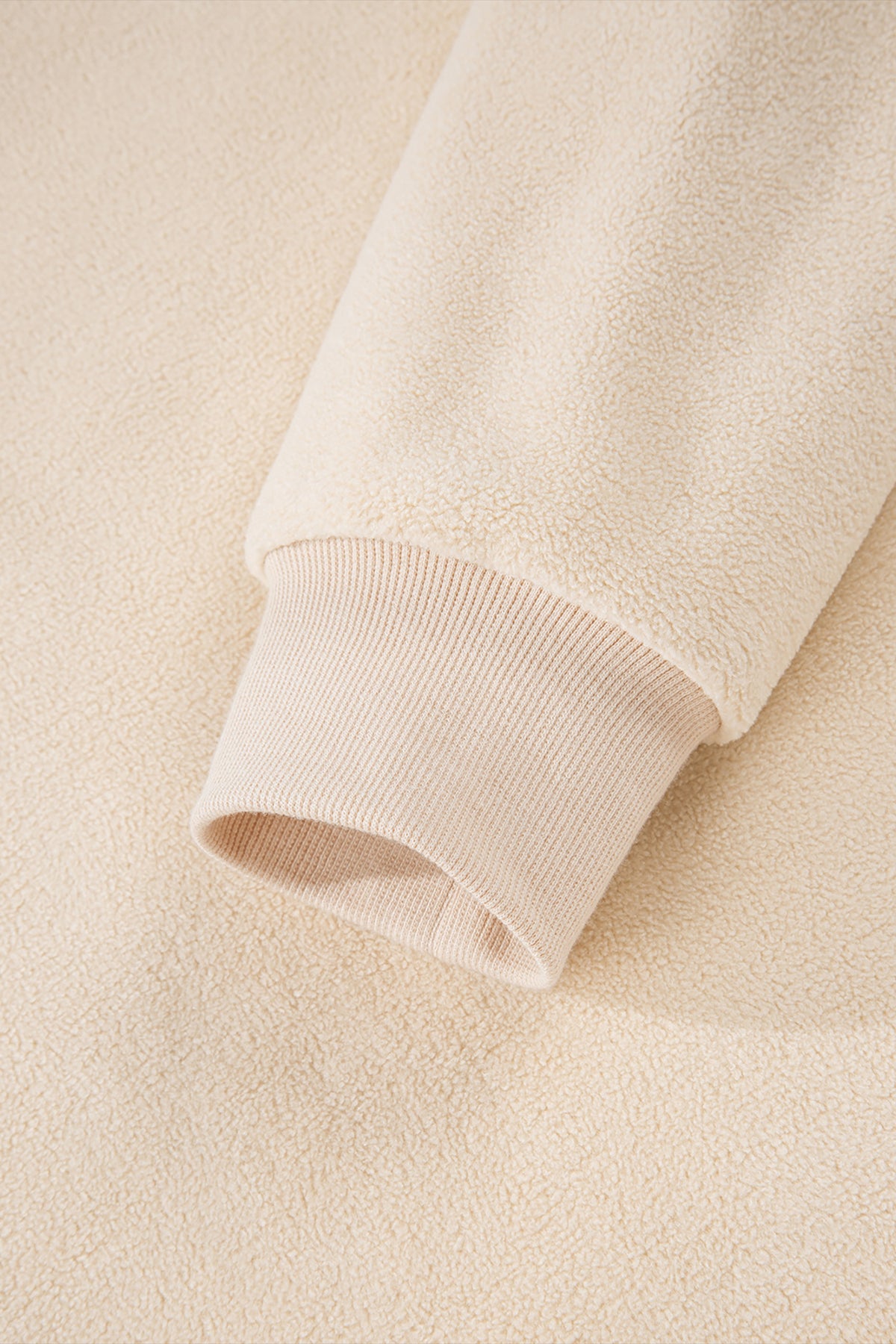 Light Pink Oversize Drop Shoulder Reversible Mock Neck Sweatshirt