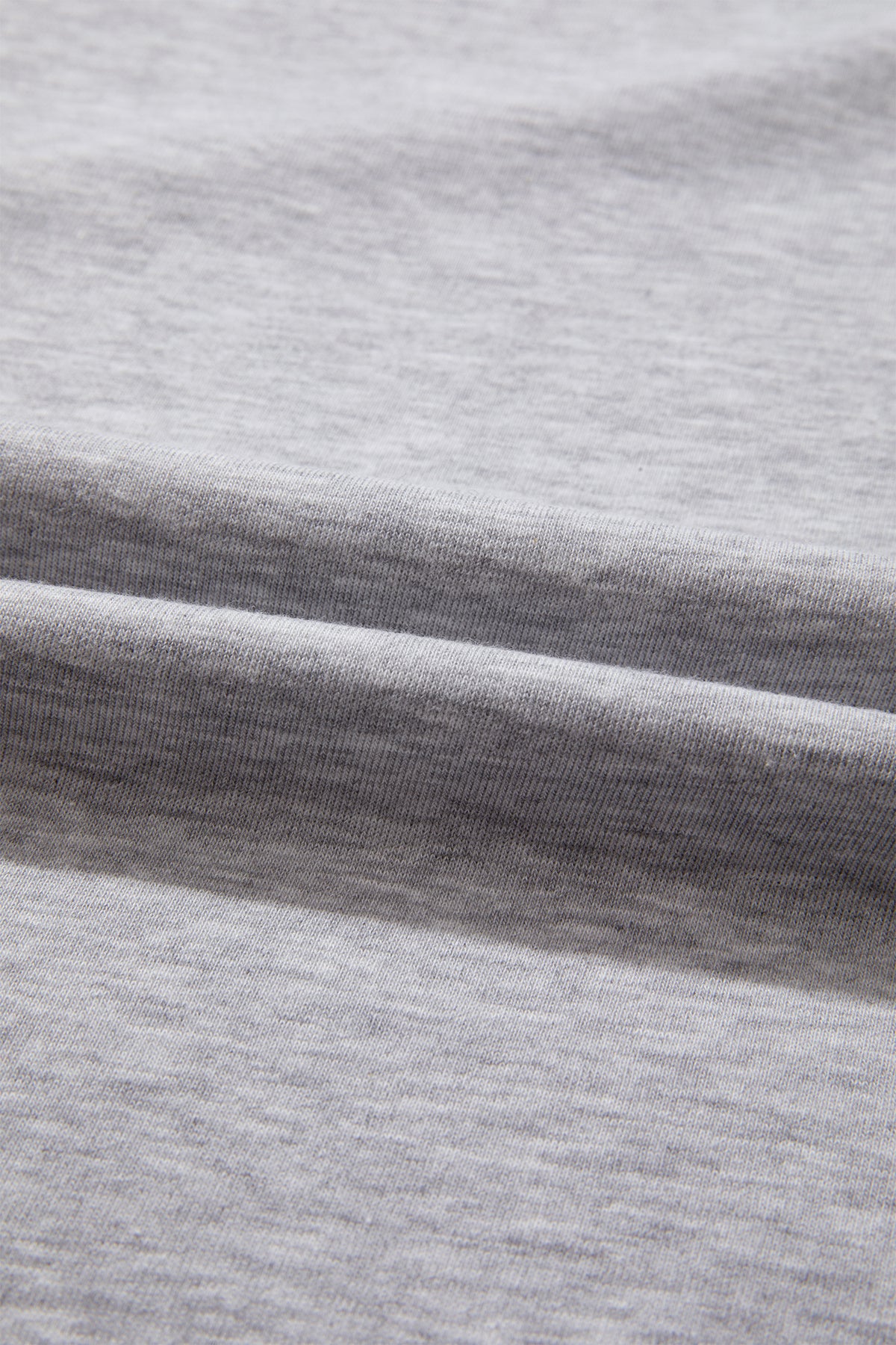 Light Grey Patchwork Detail Raw Edge Oversize Tee